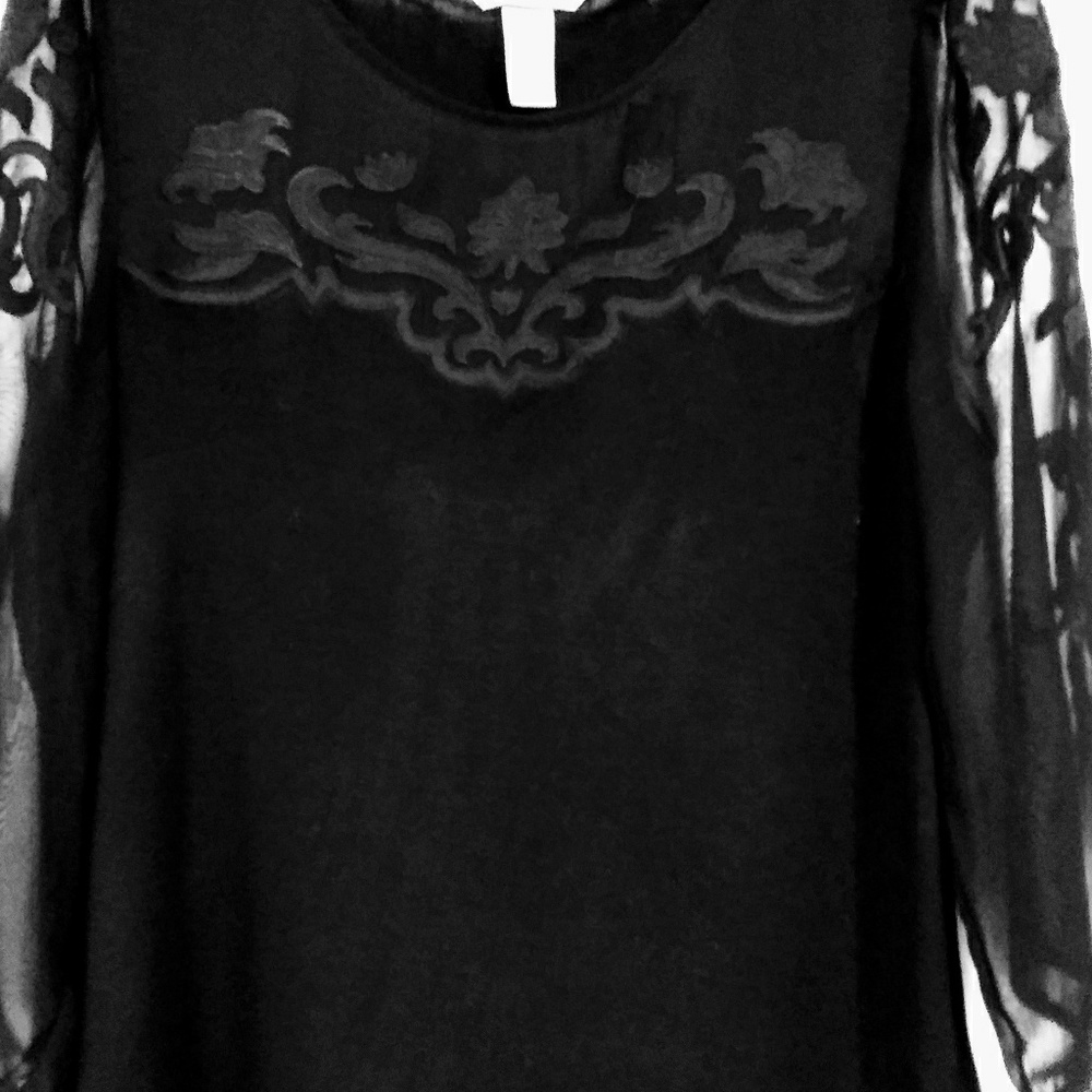 Sheer H&M dress top